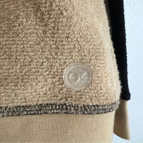 OUTERKNOWN Mens Fuzzy Crewneck Sweatshirt Size M Tan - Picture 4 of 8